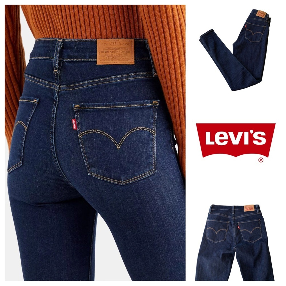50% OFF SALE Levi’s 721 High Rise Skinny Jeans – 30” Inseam Medium Dark Wash